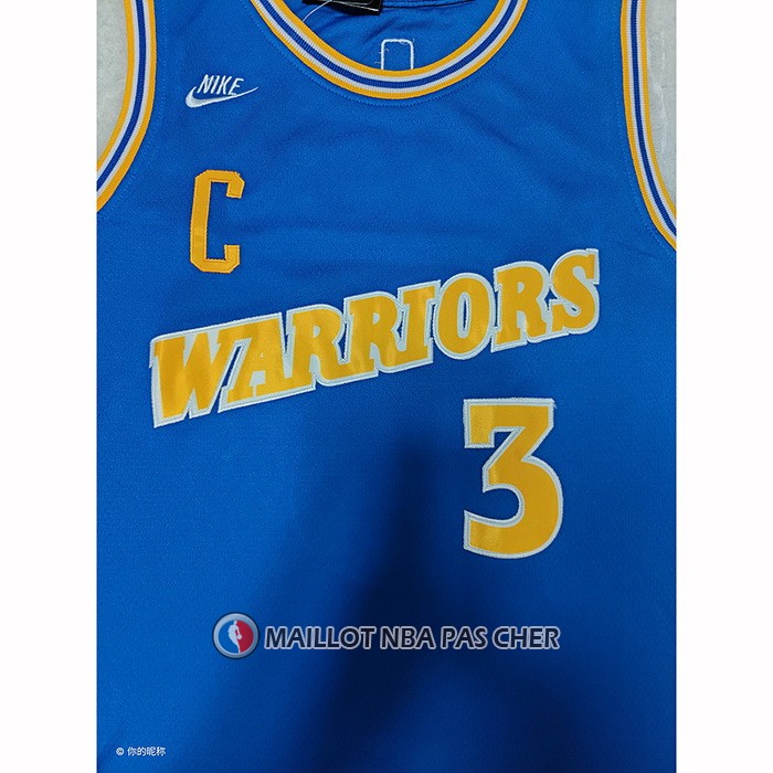 Maillot Golden State Warriors Jordan Poole NO 3 Classic 2022-23 Bleu